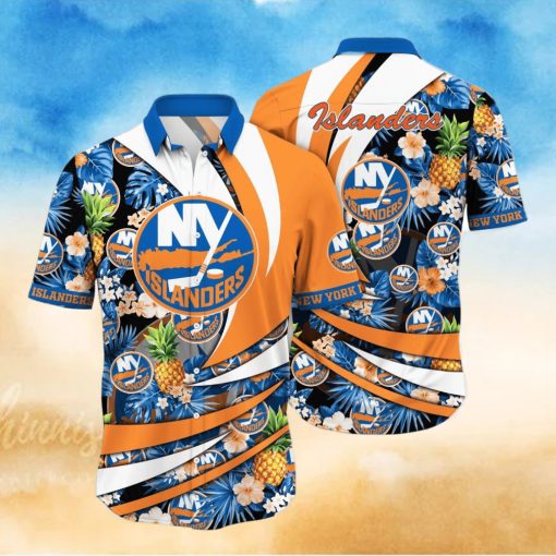 New York Islanders NHL Flower Hawaiian Shirt Style Gift For Men Women Fans