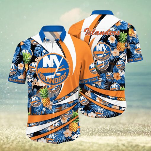 New York Islanders NHL Flower Hawaiian Shirt Style Gift For Men Women Fans