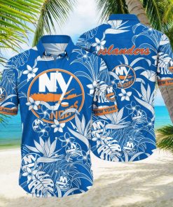 New York Islanders NHL Flower Hawaiian Shirt