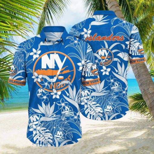 New York Islanders NHL Flower Hawaiian Shirt