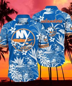 New York Islanders NHL Flower Hawaiian Shirt