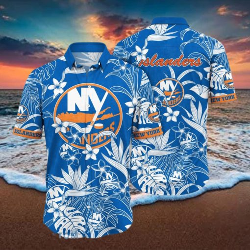 New York Islanders NHL Flower Hawaiian Shirt