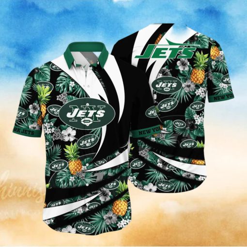 New York Jets NFL Flower Hawaiian Shirt Style Gift For Men Women Fans