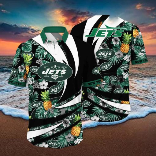 New York Jets NFL Flower Hawaiian Shirt Style Gift For Men Women Fans