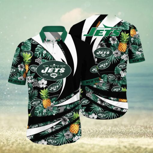 New York Jets NFL Flower Hawaiian Shirt Style Gift For Men Women Fans