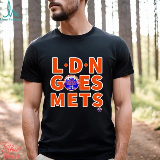 New York Mets LDN Goes Mets 2024 London Series logo shirt