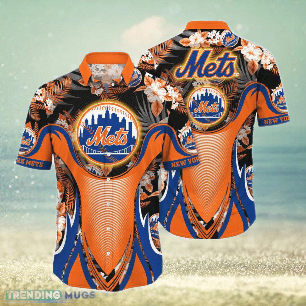 New York Mets MLB Flower Hawaiian Shirt Impressive Gift For Men Women Fans  - Limotees