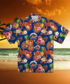 New York Mets Pineapple Hawaiian Shirt