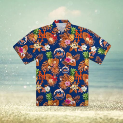 New York Mets Pineapple Hawaiian Shirt