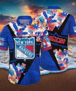 New York Rangers NHL Flower Hawaiian Shirt Gift For Men Women Fans