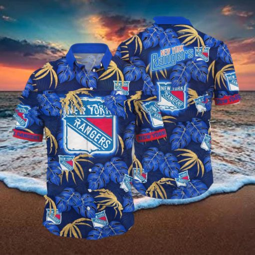 New York Rangers NHL Flower Hawaiian Shirt Impressive Gift For Fans