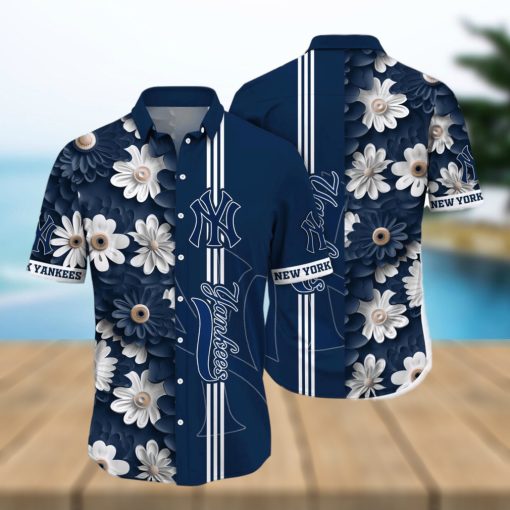 New York Yankees MLB Flower Hawaiian Shirt For Men Women Gift For Fans hawaiian shirt