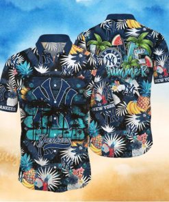 New York Yankees MLB Flower Hawaiian Shirt For Men Women Great Gift For Fans