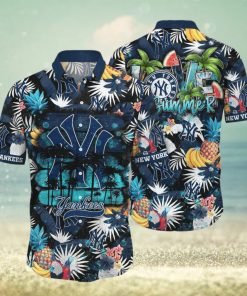 New York Yankees MLB Flower Hawaiian Shirt For Men Women Great Gift For Fans