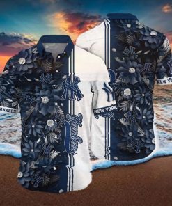 New York Yankees MLB Flower Hawaiian Shirt For Men Women Great Gift For Real Fans