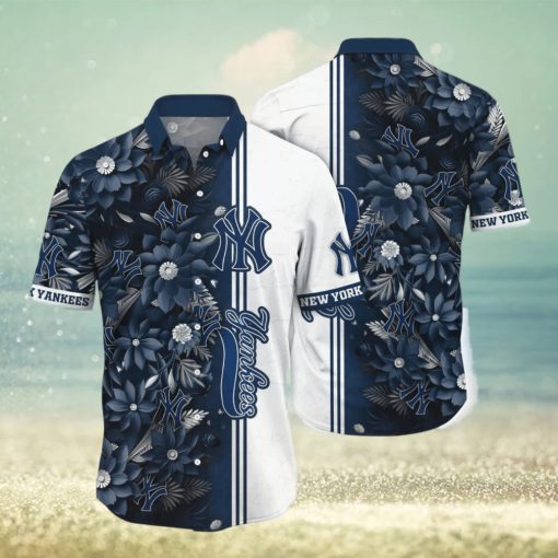 New York Yankees MLB Flower Hawaiian Shirt For Men Women Great Gift For Real Fans