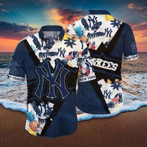 New York Yankees MLB Flower Hawaiian Shirt Gift For Men Women Fans