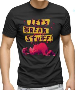 Nimona Let’s Break Stuff Rhinoceros Rock Splatter shirt