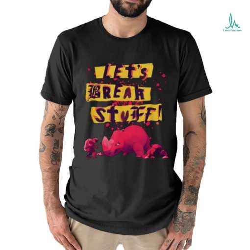 Nimona Let’s Break Stuff Rhinoceros Rock Splatter shirt