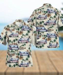 Nlmp2605Bg13 Keener Township Ambulance Service  Demotte  Indiana Hawaiian Shirt