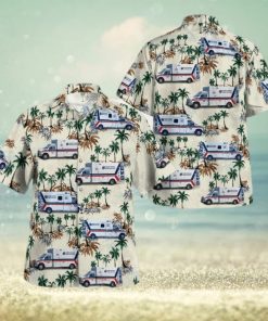 Nlmp2605Bg13 Keener Township Ambulance Service  Demotte  Indiana Hawaiian Shirt