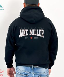 Note to self tour jake miller est 2023 shirt