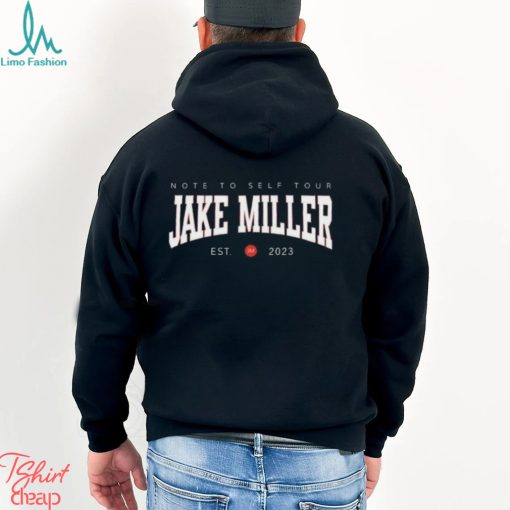 Note to self tour jake miller est 2023 shirt