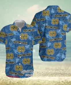 Notre Dame Logo Fighting Irish NCAA Tropical Hawaiian Shirt