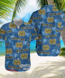 Notre Dame Logo Fighting Irish NCAA Tropical Hawaiian Shirt