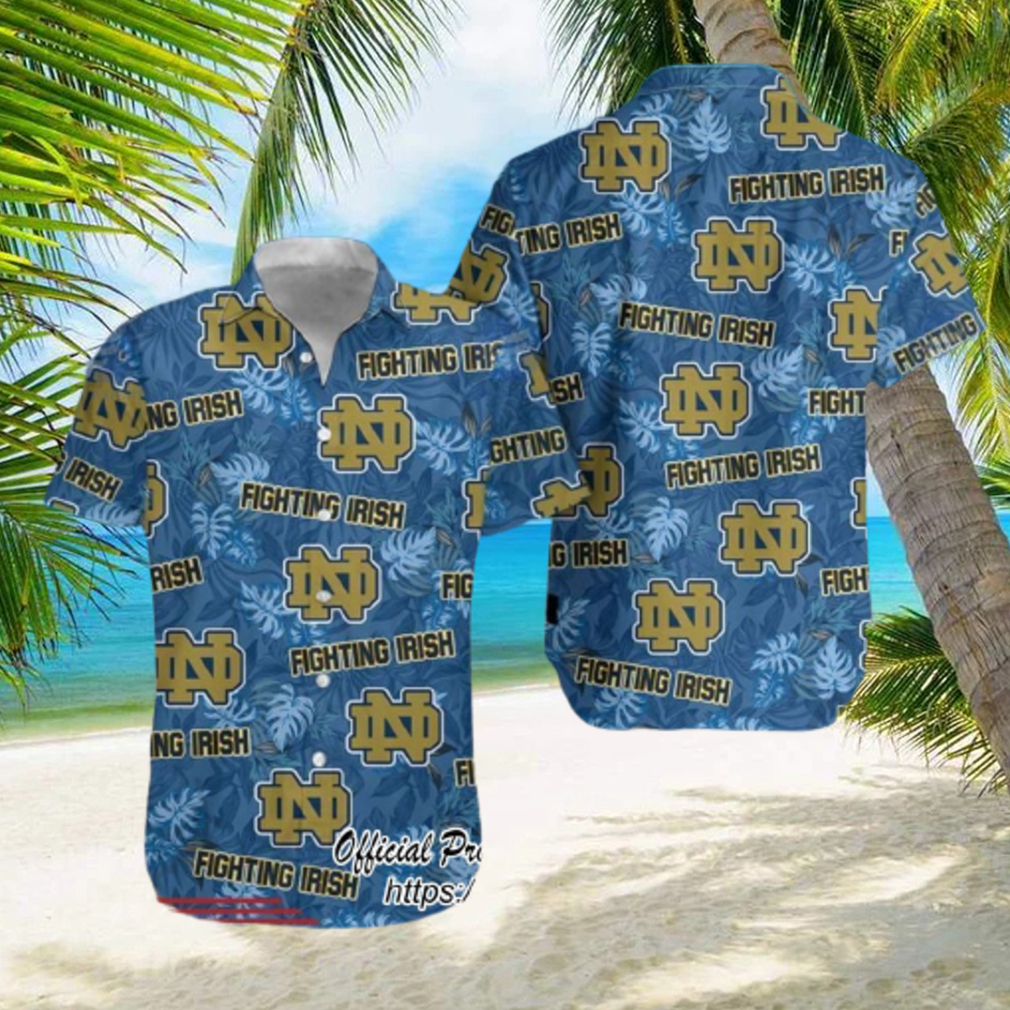 NCAA Notre Dame Fighting Irish Flower Cheap Hawaiian Shirt 3D Shirt, Unique  Notre Dame Fighting Irish Football Gifts - T-shirts Low Price