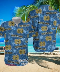 Notre Dame Logo Fighting Irish NCAA Tropical Hawaiian Shirt