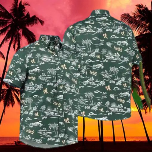 Oakland Athletics Palm Tree Hawaiian Shirt