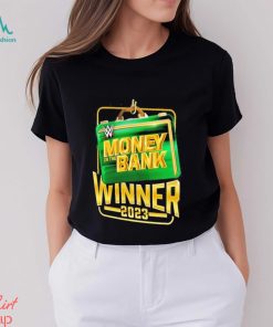 Official 2023 Money in the Bank White Briefcase T Shirt