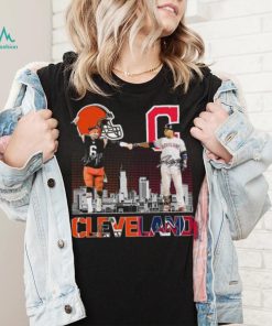 Official Baker Mayfield and José Ramírez Cleveland City Champions signatures shirt