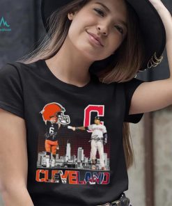Official Baker Mayfield and José Ramírez Cleveland City Champions signatures shirt