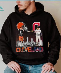 Official Baker Mayfield and José Ramírez Cleveland City Champions signatures shirt