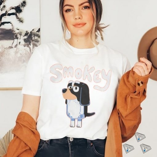 Official Bluey Tv Smokey Dog T Shirt