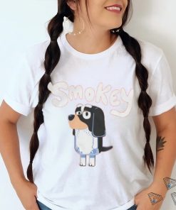 Official Bluey Tv Smokey Dog T Shirt