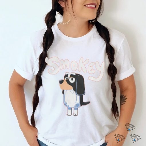 Official Bluey Tv Smokey Dog T Shirt