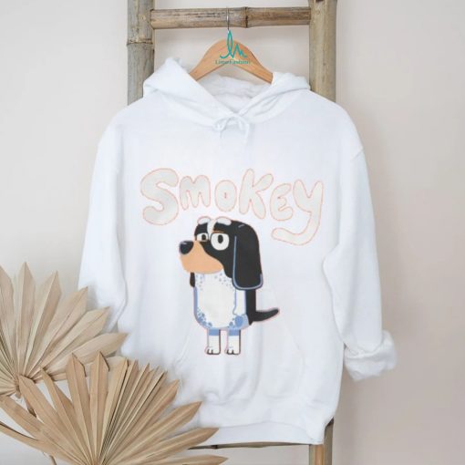 Official Bluey Tv Smokey Dog T Shirt