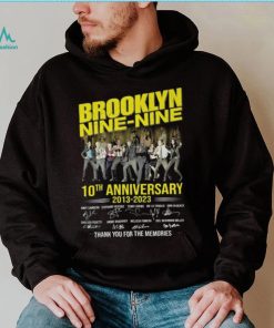 Official Brooklyn Nine Nine 10th anniversary 2013 2023 thank you for the memories signatures shirt