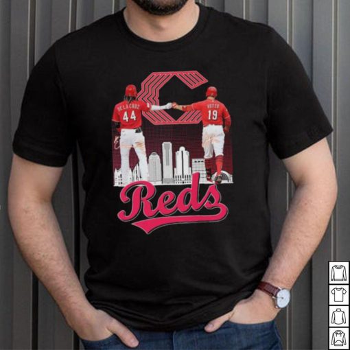 Official Cincinnati Reds Skyline Elly De La Cruz and Joey Votto signatures shirt