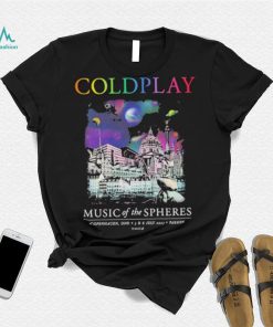 Official Coldplay Coimbra Copenhagen July 2023 Music Of The Spheres Tour Shirt