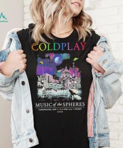 Official Coldplay Coimbra Copenhagen July 2023 Music Of The Spheres Tour Shirt