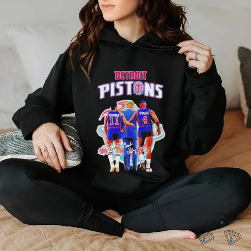 Official Detroit Pistons 66th Anniversary Thomas And Dumars Shirt