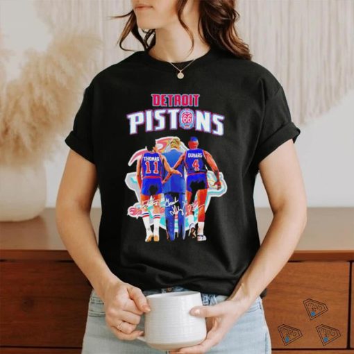 Official Detroit Pistons 66th Anniversary Thomas And Dumars Shirt