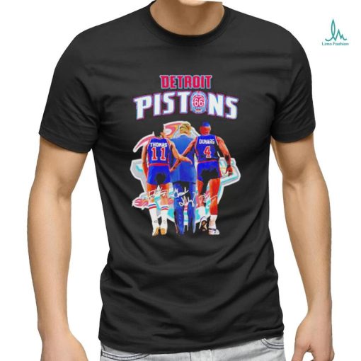 Official Detroit Pistons 66th Anniversary Thomas And Dumars Shirt