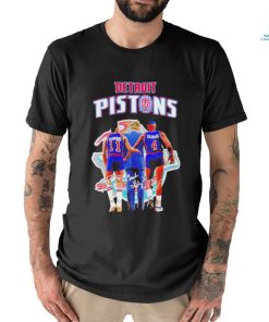 Official Detroit Pistons 66th Anniversary Thomas And Dumars Shirt