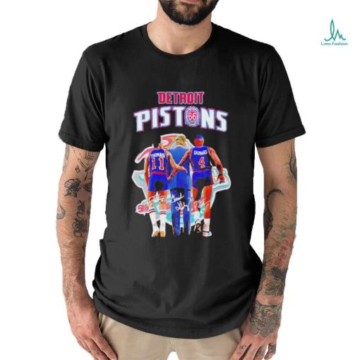 Official Detroit Pistons 66th Anniversary Thomas And Dumars Shirt