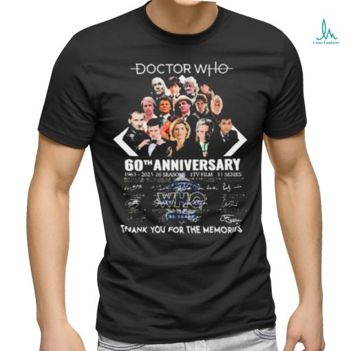 Official Doctor Who 60th Anniversary 1963 2023 Memories shirt